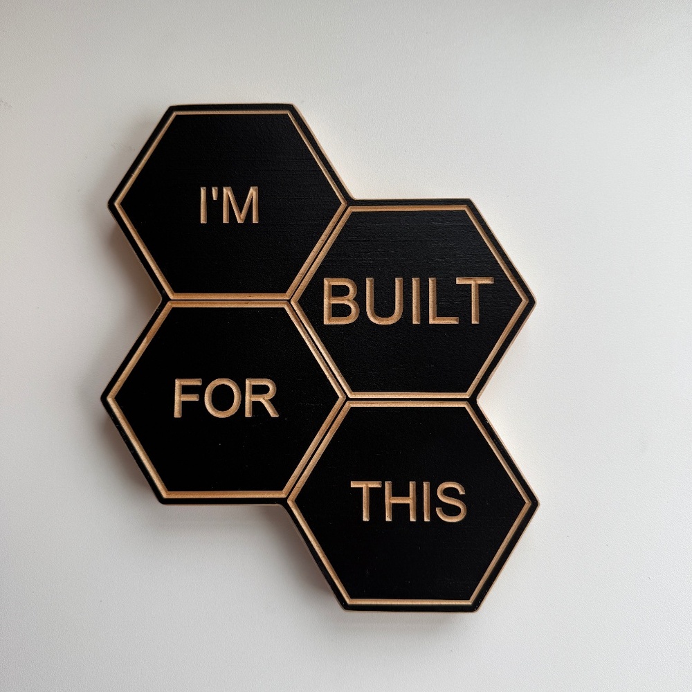 Im Built For This sign